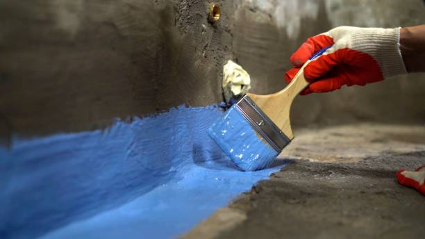 Professional home Waterproofing work being performed by SJ Waterproofing Pros